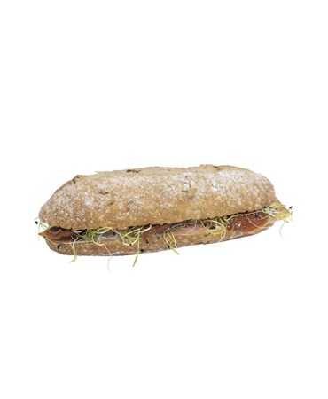 Sandwich Haselnuss-Proteinbrot mit VS-Rohschinken
