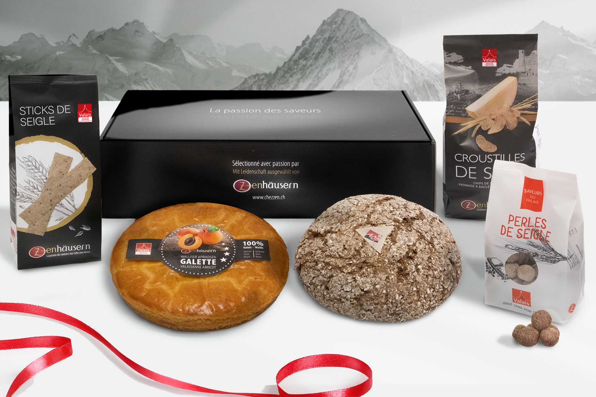 Cadeau d'entreprise - Coffret produits certifiés marque Valais